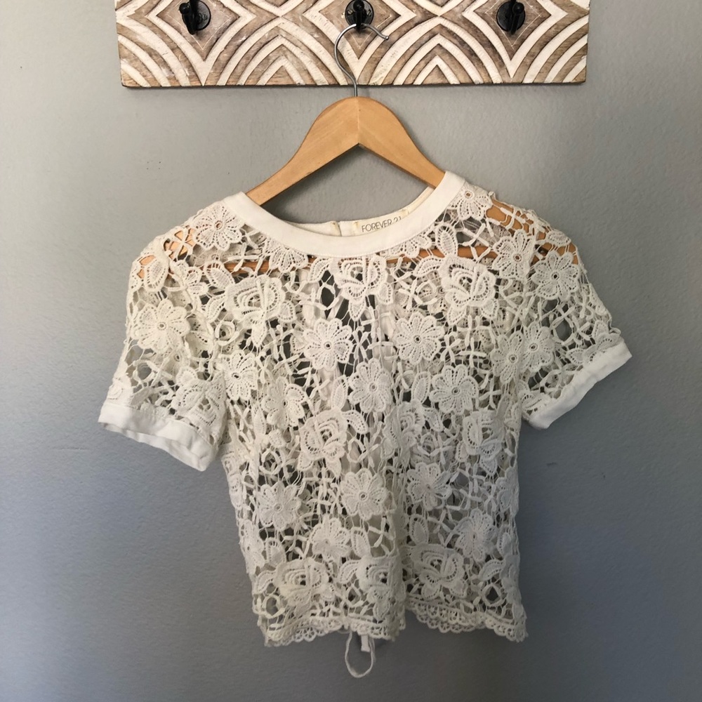 Lace and lace up top